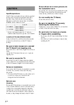 Preview for 2 page of Sony SU-HX85L Instructions Manual