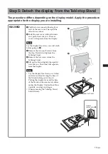 Предварительный просмотр 13 страницы Sony SU-LW1 Instructions (SU-LW1 Wall-Mount Bracket) Instructions Manual