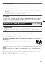 Preview for 5 page of Sony SU-P50T2 Instructions Manual