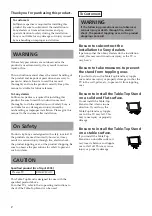 Preview for 2 page of Sony SU-PT3M Manual