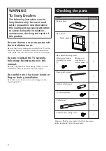 Предварительный просмотр 4 страницы Sony SU-PT3M Manual