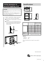 Preview for 8 page of Sony SU-PT3M Manual