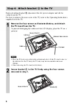 Preview for 6 page of Sony SU-W100 Operating Instructions Manual