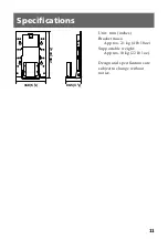 Предварительный просмотр 11 страницы Sony SU-W200 Operating Instructions Manual