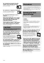 Предварительный просмотр 4 страницы Sony SU-WL700 Instructions Manual