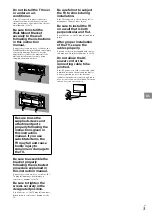 Preview for 3 page of Sony SU-WL830 Operating Instructions Manual