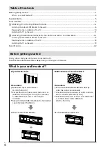 Preview for 4 page of Sony SU-WL830 Operating Instructions Manual