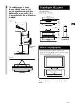 Предварительный просмотр 11 страницы Sony SU-XFQ005 Owner'S Manual