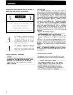 Preview for 2 page of Sony Super Betamax SL-390 Operating Instructions Manual