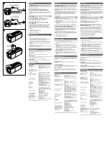 Preview for 2 page of Sony Super HAD CCD SSC-CX13VP Operating Instructions