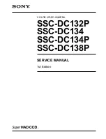 Sony Super HAD CCD SSC-DC132P Service Manual предпросмотр