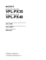 Sony Superbright VPL-PX35 Service Manual preview