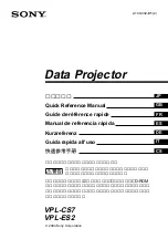 Sony SuperLite VPL-CS7 Quick Reference Manual preview