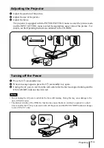 Предварительный просмотр 19 страницы Sony SuperLite VPL-CS7 Quick Reference Manual