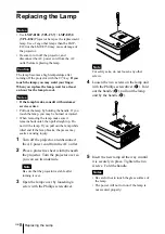 Предварительный просмотр 20 страницы Sony SuperLite VPL-CS7 Quick Reference Manual