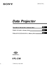 Sony Superlite VPL-CX6 Operating Instructions Manual preview