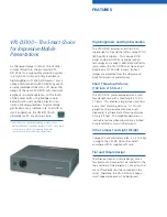 Preview for 2 page of Sony Superlite VPL-DS100 Brochure & Specs