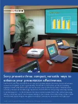 Preview for 2 page of Sony Supersmart VPL-PX15 Brochure & Specs