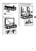 Предварительный просмотр 5 страницы Sony SURS51U - Stand For Rear Projection TV Instructions Manual