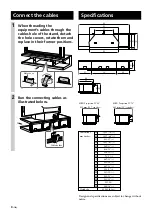 Предварительный просмотр 6 страницы Sony SURS51U - Stand For Rear Projection TV Instructions Manual