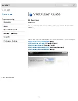 Preview for 12 page of Sony SVE11135CXB VAIO User Manual