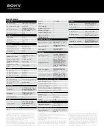 Preview for 2 page of Sony SVE1411MFXP Specifications