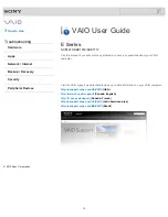 Preview for 13 page of Sony SVE14132CXB VAIO User Manual