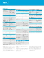 Preview for 2 page of Sony SVF1521BCXB Specification Sheet