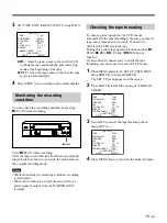 Предварительный просмотр 15 страницы Sony SVO-1330 Operating Instructions Manual