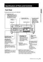 Preview for 7 page of Sony SVO-5800 Operating Instructions Manual