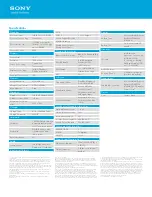 Preview for 2 page of Sony SVP13215PXB Specification Sheet