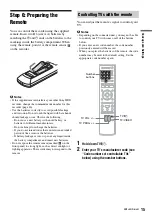 Предварительный просмотр 15 страницы Sony SVR-HD700 Operating Instructions Manual