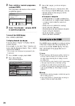 Предварительный просмотр 24 страницы Sony SVR-HD700 Operating Instructions Manual