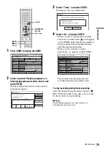 Предварительный просмотр 25 страницы Sony SVR-HD700 Operating Instructions Manual