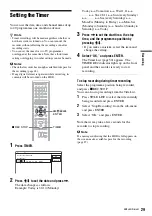 Предварительный просмотр 29 страницы Sony SVR-HD700 Operating Instructions Manual