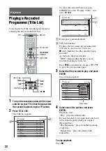 Предварительный просмотр 32 страницы Sony SVR-HD700 Operating Instructions Manual