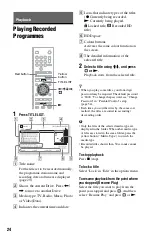 Preview for 24 page of Sony SVR-HDT1000 Operating Instructions Manual