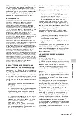 Preview for 47 page of Sony SVR-HDT1000 Operating Instructions Manual