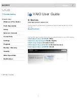 Sony SVS1313AGXB VAIO User Manual preview