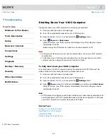 Preview for 190 page of Sony SVS1313AGXB VAIO User Manual