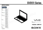 Sony SVS151 Series Service Manual preview