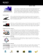 Preview for 1 page of Sony SVS15113FXS VAIO Specifications