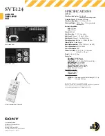 Preview for 2 page of Sony SVT-124 Specifications