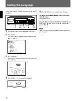 Предварительный просмотр 12 страницы Sony SVT-168E Operating Instructions Manual