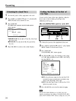 Предварительный просмотр 24 страницы Sony SVT-168E Operating Instructions Manual