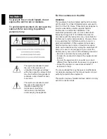 Preview for 2 page of Sony SVT-L400 Operating Instructions Manual