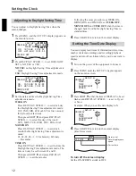 Preview for 12 page of Sony SVT-L400 Operating Instructions Manual