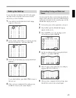 Preview for 25 page of Sony SVT-L400 Operating Instructions Manual