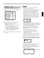 Preview for 71 page of Sony SVT-L400 Operating Instructions Manual