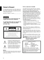 Preview for 2 page of Sony SVT-S480ES Operating Instructions Manual